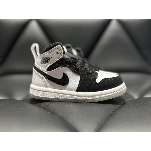Air Jordan Other - Air Jordan 1 Mid SE Diamond TD Toddler Black/White Shoes Size 5C NWT